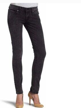 Levis 524 Jeans Jr 1 Black Wash Superlow Stretch Skinny Slim Pants Teen Girls